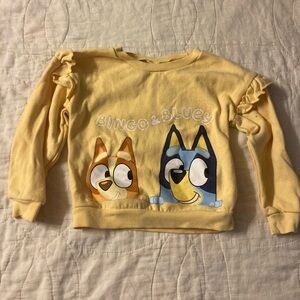 Christmas sale! Disney Yellow Bluey & Bingo Kids Sweatshirt